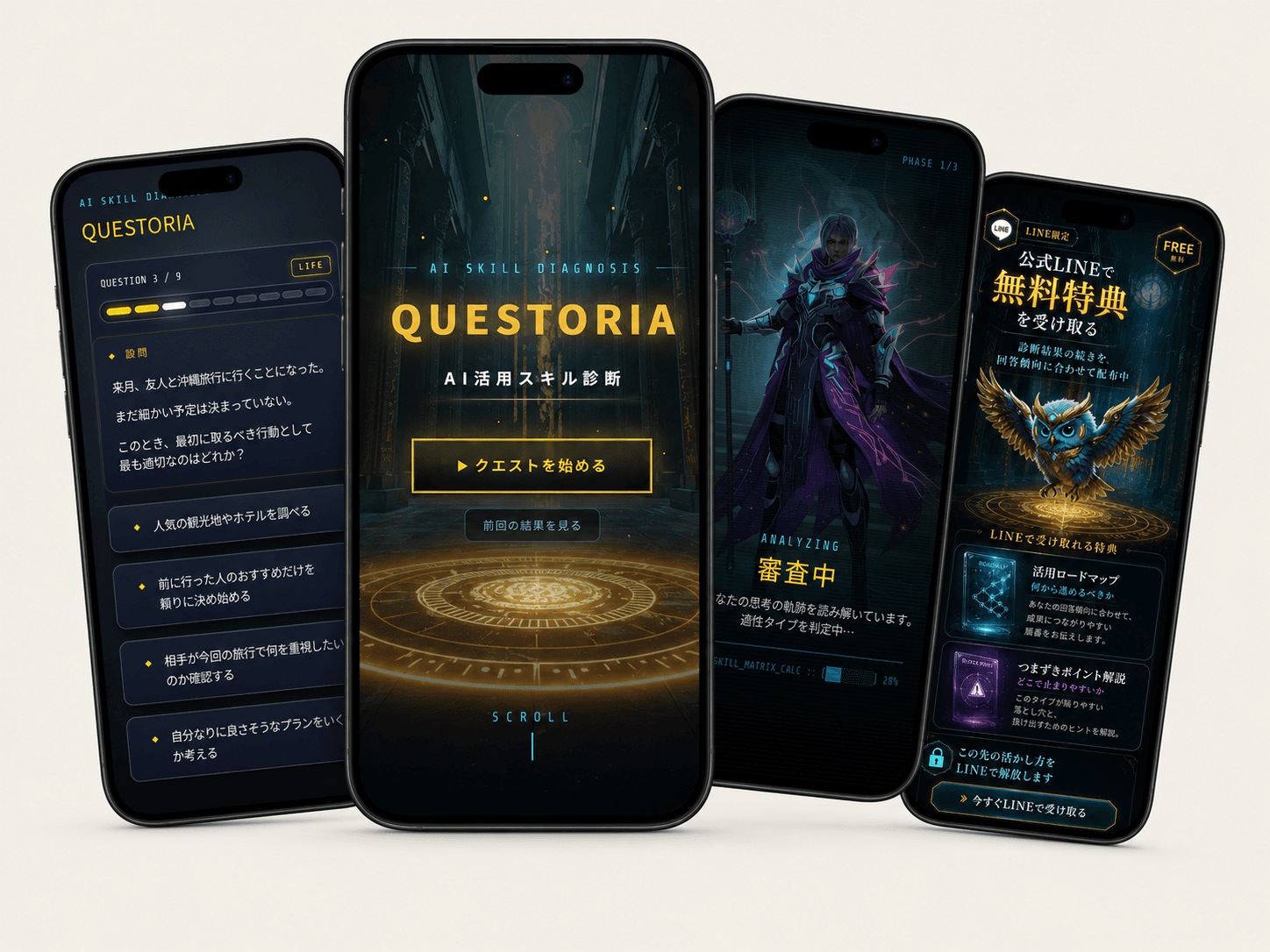 QUESTORIA hero visual